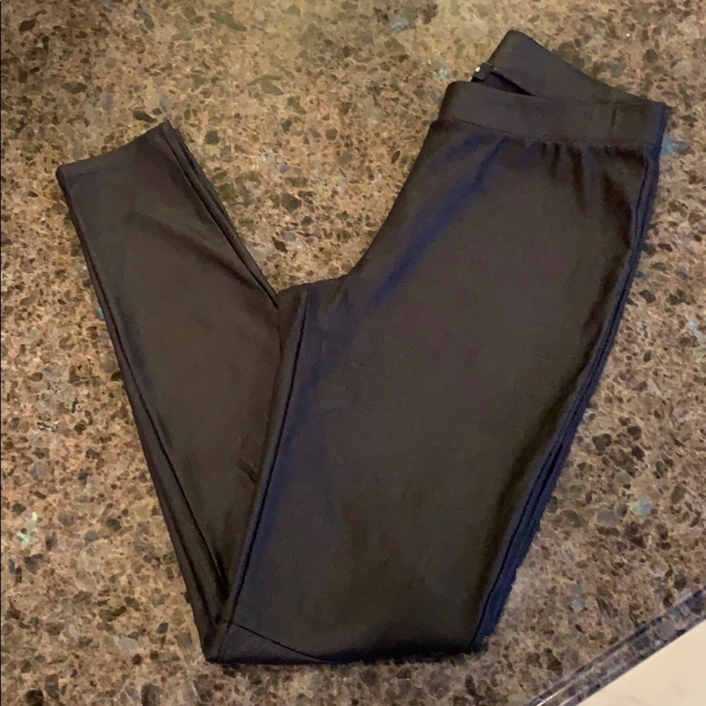Nordstrom Trouvé Black Faux Leather Legging XS HOT